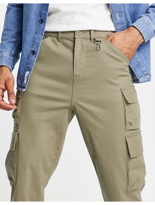 ASOS DESIGN skater cargo pants in light khaki