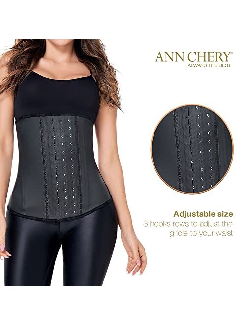 ANN CHERY Corset Waist Trainer for Women’s Weight Loss - Colombian Waist Cincher - 3 Hook Latex Body Shaper - Edition 2021