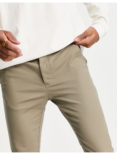 ASOS DESIGN super skinny chinos in mid gray