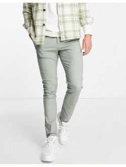 skinny chinos in light green