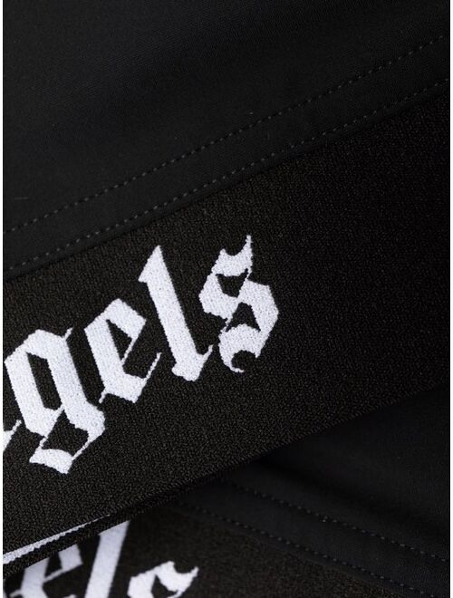 Palm Angels logo print sports bra