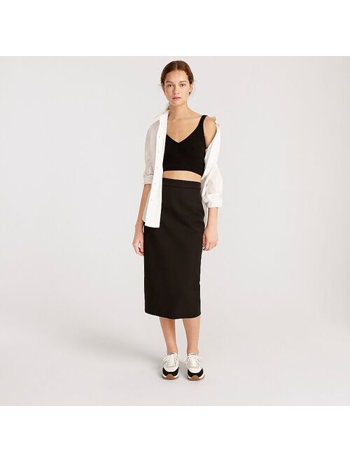 J.Crew No. 3 Pencil skirt in bi-stretch cotton