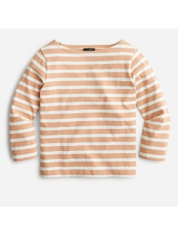 Boatneck T-shirt in classic stripe