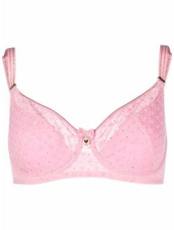 Marlies Dekkers Rebel Heart semi-padded plunge balcony bra