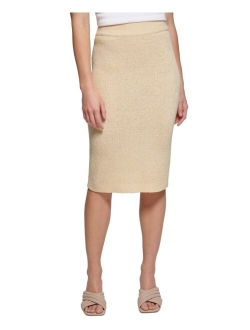 Women's Sweater Knit Pencil Skirt