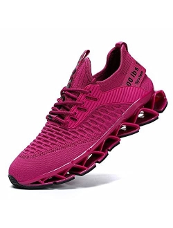 Kundork Womens Running Shoes Blade Tennis Walking Fashion Sneakers Breathable Non Slip Gym Sports Work Trainers