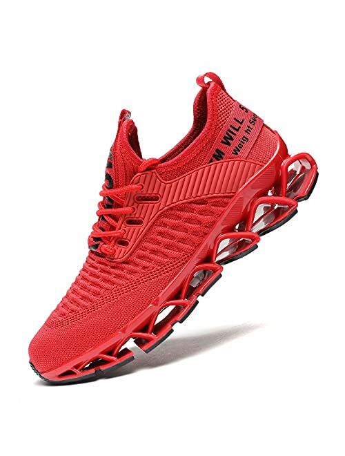 Kundork Womens Running Shoes Blade Tennis Walking Fashion Sneakers Breathable Non Slip Gym Sports Work Trainers