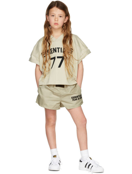 Essentials Kids Beige Running Shorts