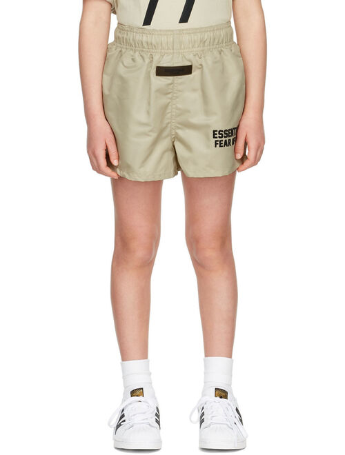 Essentials Kids Beige Running Shorts