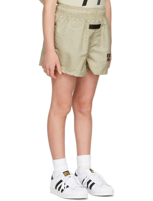 Essentials Kids Beige Running Shorts