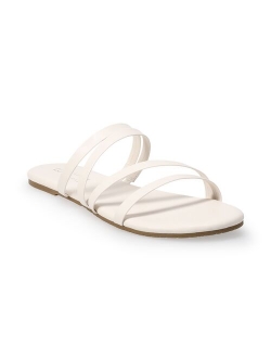 LC Lauren Conrad Jade Women's Strappy Slide Sandals