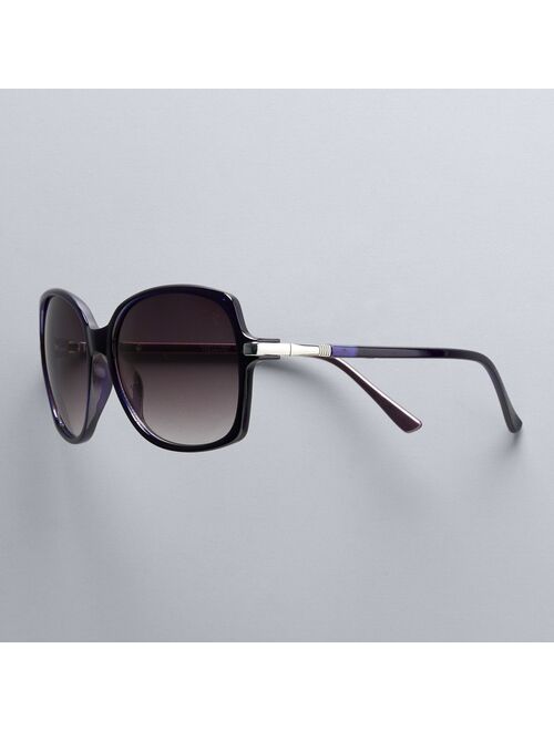 Women's Simply Vera Vera Wang 69mm Carey Large Square Sunglasses