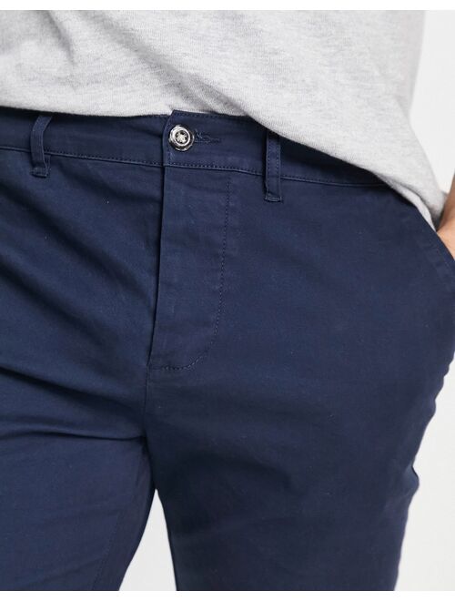 ASOS DESIGN slim chinos in navy