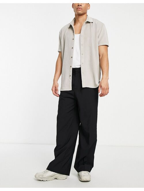 Weekday Uno oversized suit pants in black