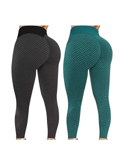 Reosse Leggings for Women - 2 Pack High Waist Yoga Pants for Women