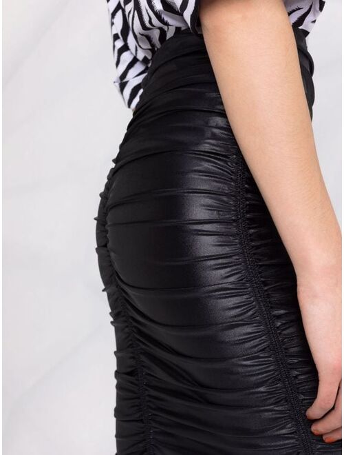 Alexander Wang high-waisted gathered-detail skirt