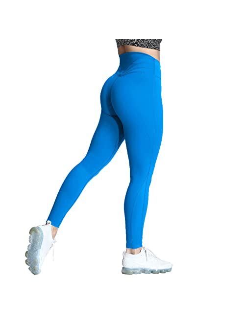 Aoxjox High Waisted Workout Leggings for Women Compression Tummy Control Trinity Buttery Soft Yoga Pants 27"