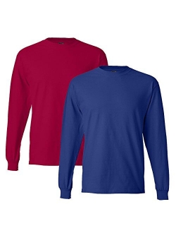 Men's Long-Sleeve Beefy-T Shirt (Pack of 2)