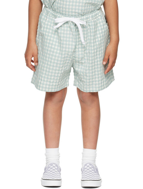 DAILY BRAT Kids Blue & White Hudson Shorts