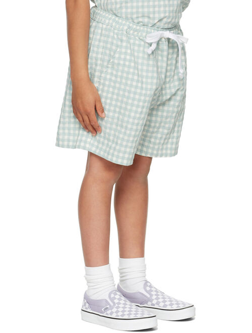 DAILY BRAT Kids Blue & White Hudson Shorts