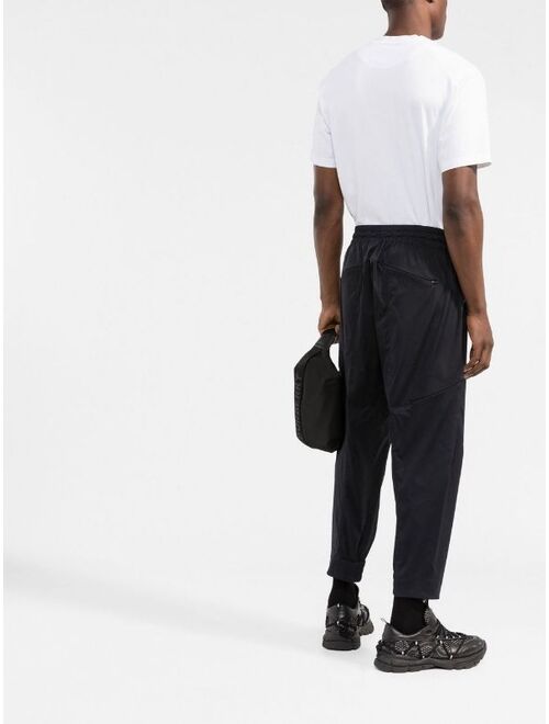 Y-3 logo-print tapered track pants