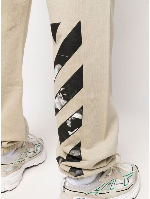 Off-White Diag-print Caravaggio track pants