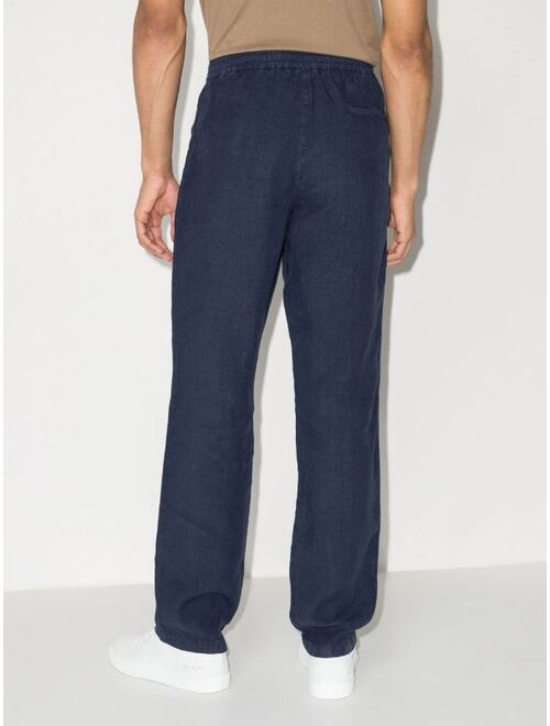 Zegna drawstring-waist linen trousers