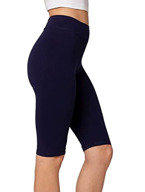 Conceited Premium Stretch Jersey Cotton Leggings for Women - Full - Capri - Shorts - Regular and Plus Size