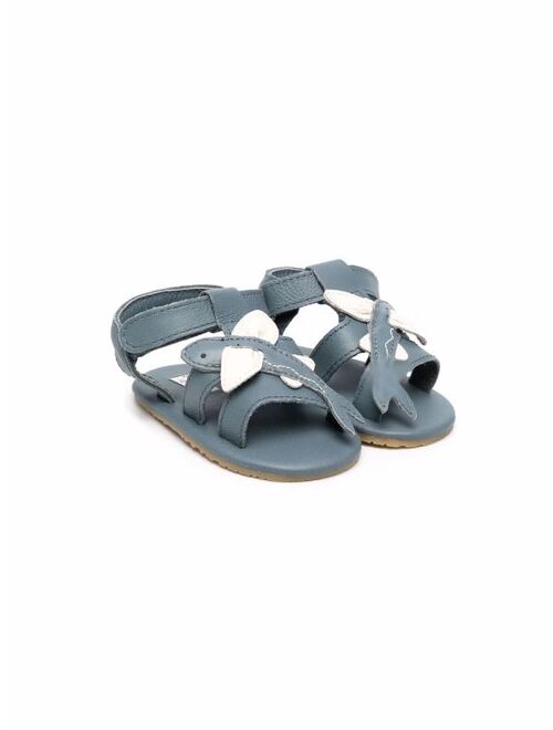 Donsje fish-motif leather sandals