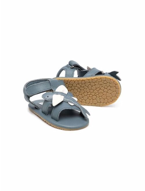 Donsje fish-motif leather sandals