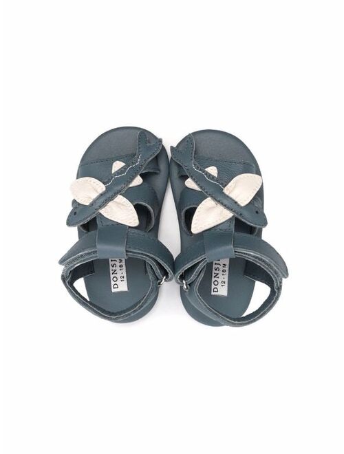 Donsje fish-motif leather sandals