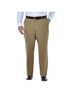 Big & Tall Haggar Premium Stretch No-Iron Khaki Flat-Front Pants