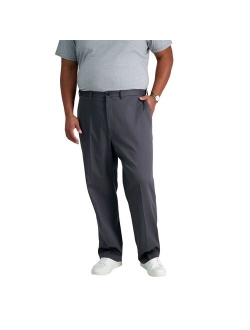 Big & Tall Haggar Premium Stretch No-Iron Khaki Flat-Front Pants