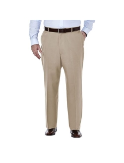 Big & Tall Haggar Premium Stretch No-Iron Khaki Flat-Front Pants