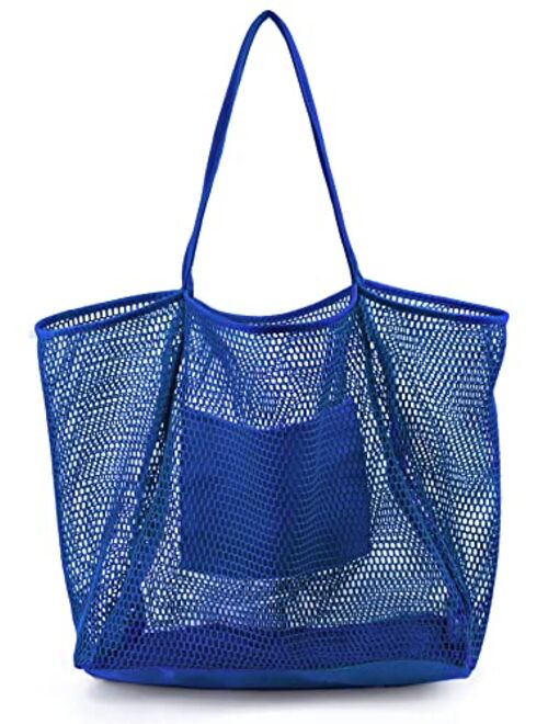 Hoxis Mesh Beach Tote Women's Shoulder Handbag