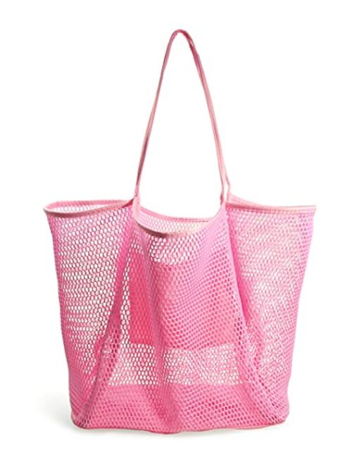 Hoxis Mesh Beach Tote Women's Shoulder Handbag