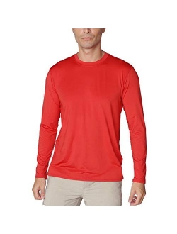 INGEAR Men's UPF50+ Long Sleeve UV Sun Protection Shirts Quick Dry Outdoor Shirt for Fishing Running Workout