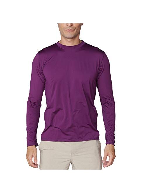 INGEAR Men's UPF50+ Long Sleeve UV Sun Protection Shirts Quick Dry Outdoor Shirt for Fishing Running Workout