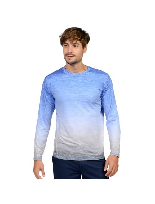 INGEAR Men's UPF50+ Long Sleeve UV Sun Protection Shirts Quick Dry Outdoor Shirt for Fishing Running Workout