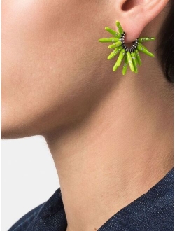 spiked crystal-embellished earrings