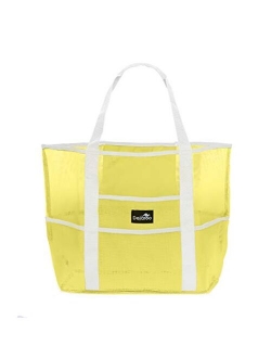 Dejaroo Mesh Beach Bag - Lightweight Tote Bag For Toys & Vacation Essentials