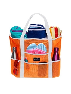 Dejaroo Mesh Beach Bag - Lightweight Tote Bag For Toys & Vacation Essentials