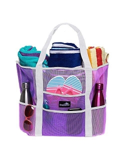 Dejaroo Mesh Beach Bag - Lightweight Tote Bag For Toys & Vacation Essentials