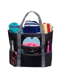 Dejaroo Mesh Beach Bag - Lightweight Tote Bag For Toys & Vacation Essentials