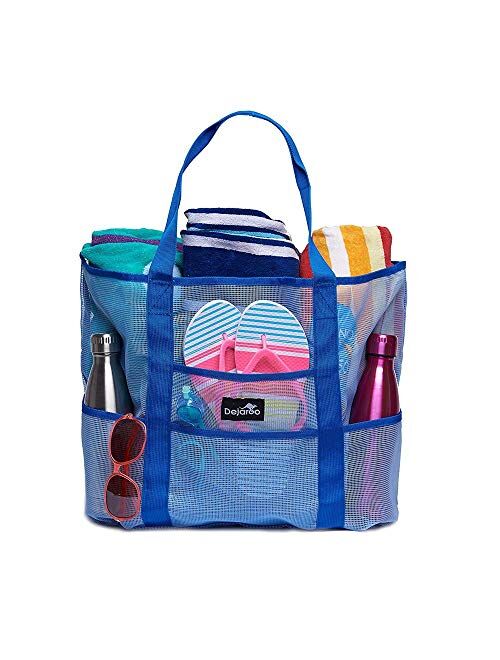 Dejaroo Mesh Beach Bag - Lightweight Tote Bag For Toys & Vacation Essentials