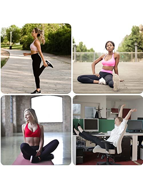 Diravo 7 Pack Womens High Waisted Leggings Soft Athletic Tummy Control Pants for Running Workout Pants