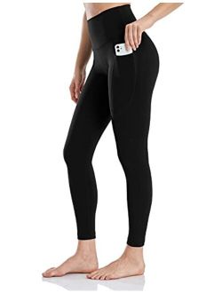 HeyNuts Hawthorn Athletic Women's Essential High Waisted Yoga Leggings with Side Pockets 7/8 Leggings 25''