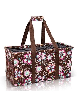 Lucazzi Extra Large Utility Tote Bag - Oversized Collapsible Pool Beach Canvas Basket