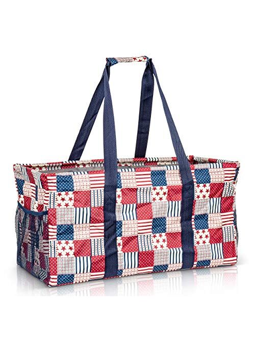 Lucazzi Extra Large Utility Tote Bag - Oversized Collapsible Pool Beach Canvas Basket