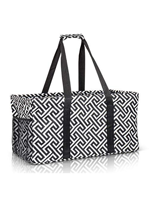 Lucazzi Extra Large Utility Tote Bag - Oversized Collapsible Pool Beach Canvas Basket